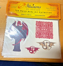 Illusions By Design Temporary Tattoos Welsh Body Art Collection Celts  Dragons
