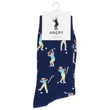 Funny Angry Golf Socks For Men, Hilarious Golf Gift For Men, One Size 8-13