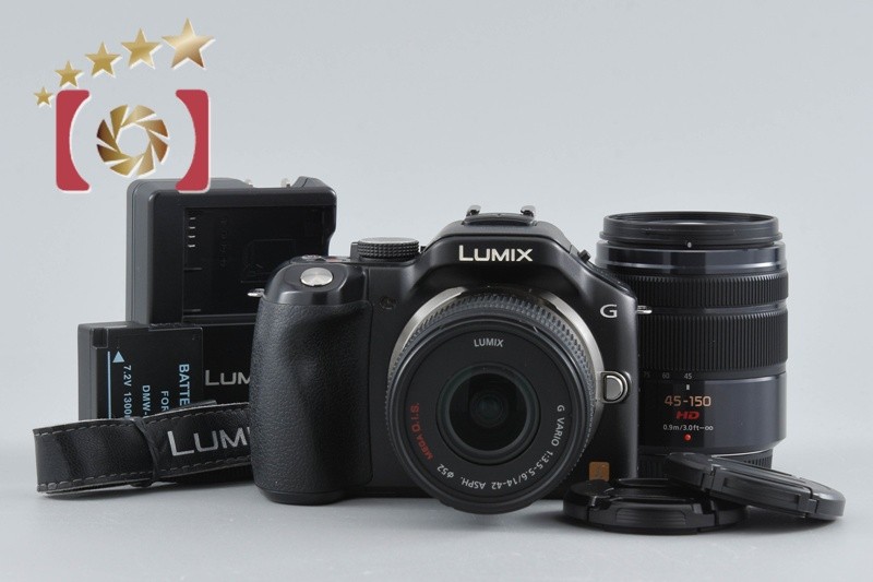 Panasonic LUMIX DMC-G5 Black 16.0MP 14-42 45-150 Lenses [Japanese