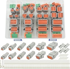 215 PCS Deutsch Connector Kit, DT 2 3 4 6 8 12 Pin Connectors, IP67 Waterproof