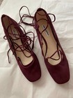 Karl Lagerfeld Burgandy Suede Shoes 7.5 — photo 1