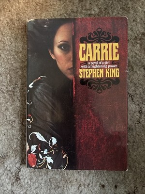 Stephen King CARRIE 1974 Doubleday Hardcover Dust Jacket Vintage Horror