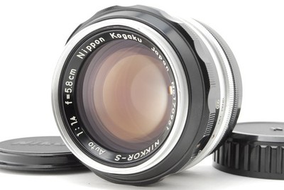 CLA'd PAT PEND [ALMOST MINT] Nikon NIkkor S 58mm 5.8cm f/1.4 Lens F Mount Non Ai