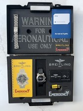 BREITLING EMERGENCY WATCH E56121 FULL SET GREY DIAL