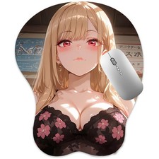 3D Mousepad Oppai Mouse pad Wrist Rest Pain Relief Anime Manga pad Kitagawa