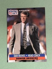 Dan Reeves 1991 Pro Set Denver Broncos #144 AA777