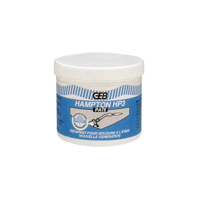Décapant pâte étain HAMPTON H3 GEB pour stopper les fuites de soudure sur cuivre