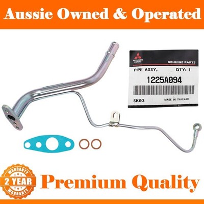 Genuine Turbo Oil Feed&Return Pipe+Gaskets For Mitsubishi Pajero 4M41 3.2L VT12