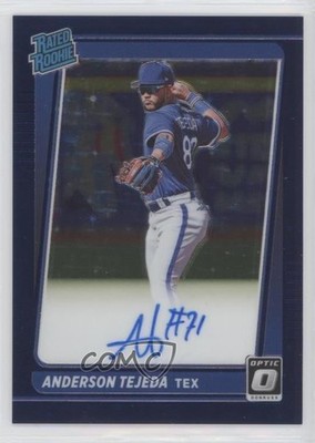 2021 Panini Donruss Optic Purple Stars Prizm 1/99 Anderson Tejeda Auto RC 0lj0