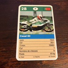 JEU D'ATOUT BOLIDES FX SCHIMD Casal 80 (2B) Top Trumps Card Game Super Bikes