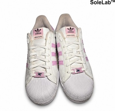 Adidas Superstar Her Vegan White Bliss Lilac Pink Women s 11 GY1900