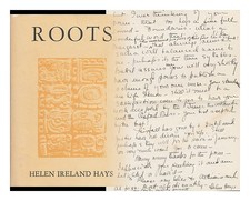 HAYS, HELEN IRELAND Roots 1972 First Edition Hardcover