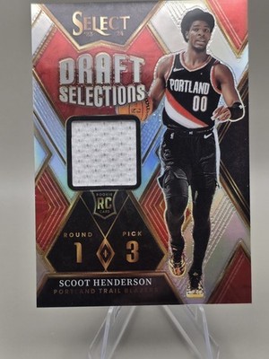 2023-24 Panini Select Draft Selections Memorabilia #DSM-HN Scoot Henderson  