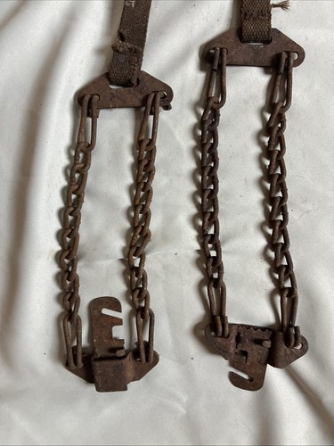 Vintage Emergency Tire Snow Chains StrapOn Chains Early Automobile Model A Era