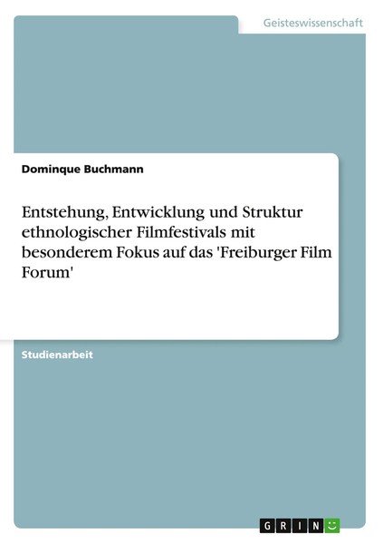 Dominque Buchmann | Entstehung, Entwicklung Und Struktur Ethnologischer...-image