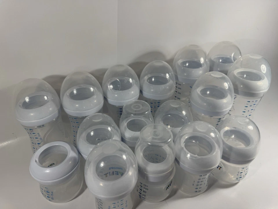 Lot Of 16 Avent Baby Bottles Different Sizes  - No Nipples —Very Good Condition, - Image 2 of 4