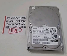 HDT722525DLA380 Hitachi Deskstar 250Gb SATA LES Hard Disk Drive HDD (11-A)