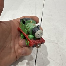 Thomas Take along N Play snow covered winter die cast Percy train aa