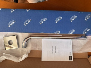 Grohe Chrome 16" Rain Shower Arm with Square Flange 28540000