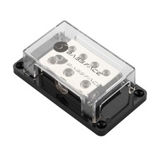 Bassface 1x0AWG+2x2AWG+4x4AWG Nickel Plated Distribution Block