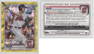 2020 Bowman Chrome Draft Sapphire Edition Yellow /99 Petey Halpin #BD-69