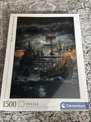 Clementoni Jigsaw Puzzle Collection The Pirate Ship 1500 Pieces New Sealed 23x33