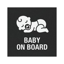 Baby on Board Car Decal - Cute Puppy Safety Sticker for Truck, SUV Window