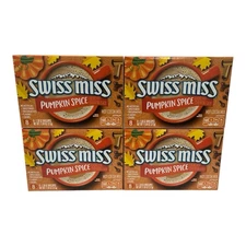 Lot of 4 (8-Packet) Boxes Swiss Miss Pumpkin Spice Hot Cocoa Mix 32 Packet 2026