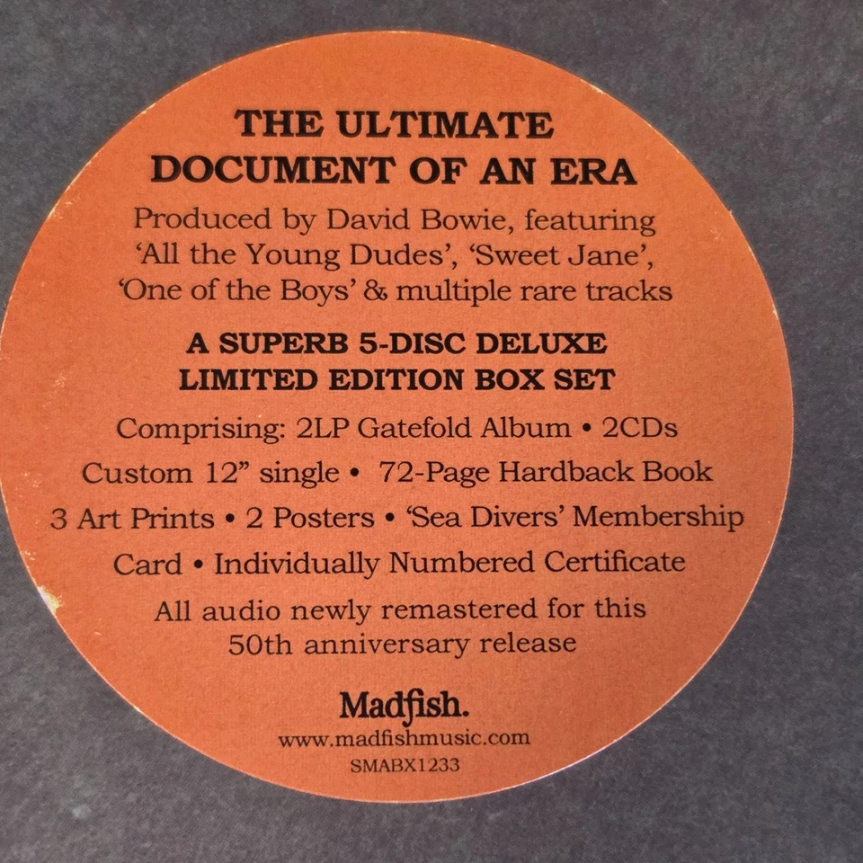 Mott the Hoople All the Young Dudes 50th Anniversary 5 Disc Deluxe Edition - NEW - Image 2 of 4