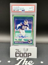 2024 Panini Score Football Lawrence Taylor End Zone Signature /6 PSA 10 Pop 1