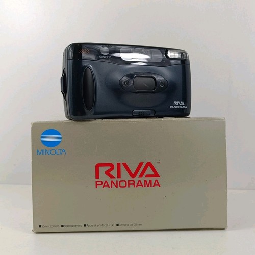 Minolta Riva Panorama analoge Kompaktkamera 35 mm funktionstüchtig in OVP
