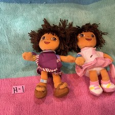 2 Ty 8" Beanie Babies DORA The EXPLORER Characters. Please See Pictures.