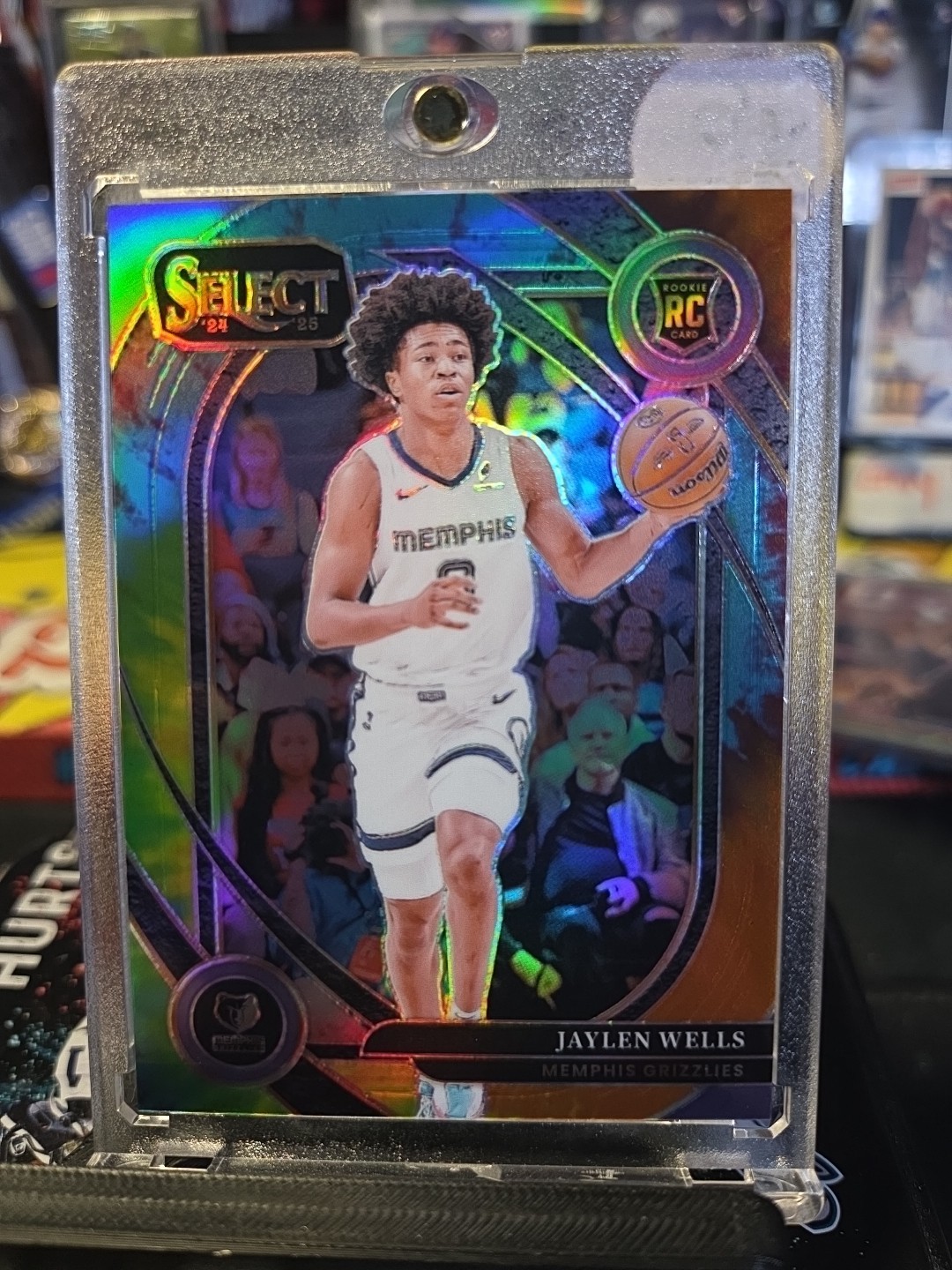 2024-25 PANINI SELECT JAYLEN WELLS COURTSIDE TIE-DYE PRIZM /25 ROOKIE (RC)