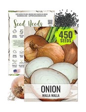 Seed Needs Onion Seeds for Planting Walla Walla Long Day Onions - Non-GMO Hei...