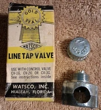 WATSCO GOLD SEAL LINE TAP VALVE LT-8G OD tube Size 1/2" Lot Of 3 Valves Saddle