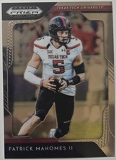 2019 #72 Patrick Mahomes 11 Panini Prizm Draft Picks Ncaa Tex Tech College...