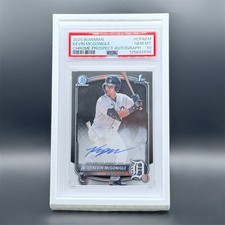 2025 Bowman Chrome Kevin McGonigle 1st Auto #CPA-KM PSA 10 RC Tigers