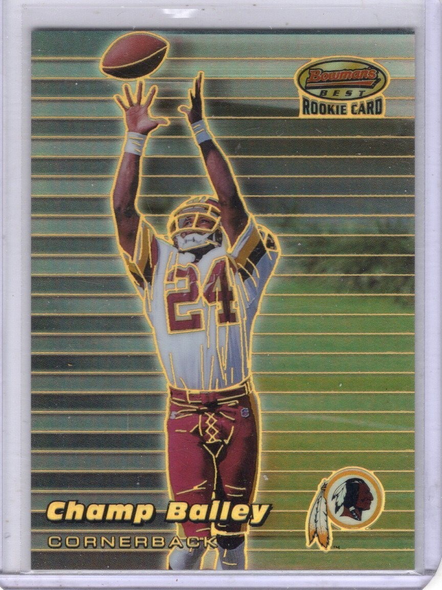1999 Bowman's Best Refractor #126 Champ Bailey Washington Redskins RC 352/400