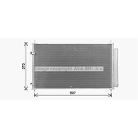 AVA Quality Cooling Kondensator Klimaanlage Mit Trockner FüR Toyota Yaris