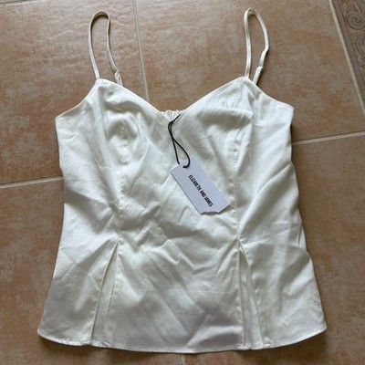 Elizabeth and James Women's Sleeveless  white Blouse Women size S -New!