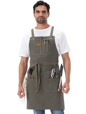 Chef Works Unisex Ayden Grill Apron Olive