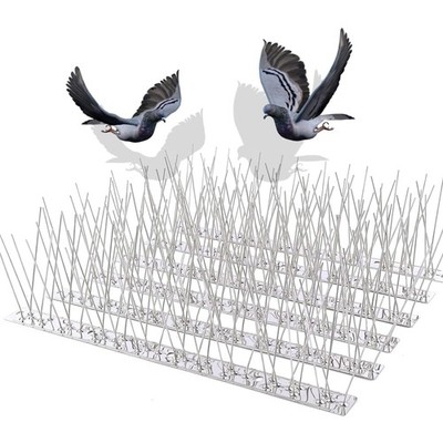 Bird Spikes for Pigeons Small Birds Cat, 10 Feet Bird Spikes Stainless Steel ...
