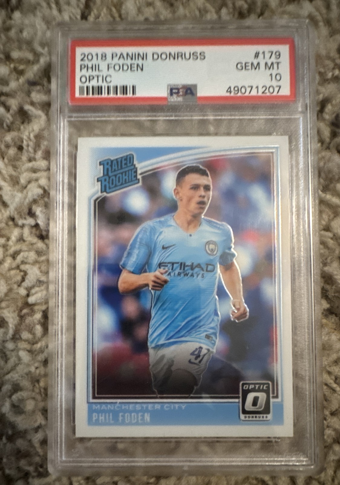 2018-19 Panini Donruss - Rated Rookie Phil Foden #179 Optic (RC)