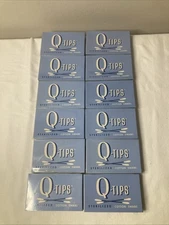 Vintage Q-Tips Cotton Swabs NOS 1970s Lot Of 12 SEALED Boxes 120 Swabs