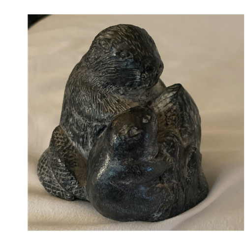The Wolf Sculptures Handmade Canadian Otter Sculpture Figurine Animal Art Decor