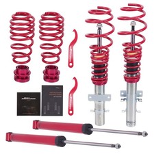 Coilovers Absorber Spring Shock Struts for Volkswagen VW Polo MK4 9N, 9A4 01-14