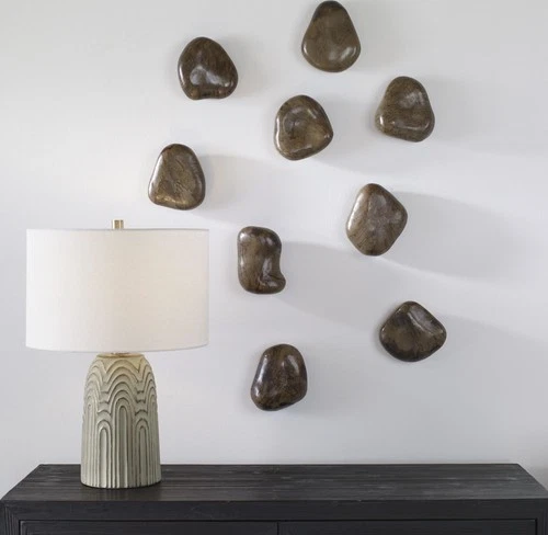 Uttermost 04323 Pebbles 5" Tall Wood Minerals and Rocks Sculpture - Wood - Picture 3 of 6