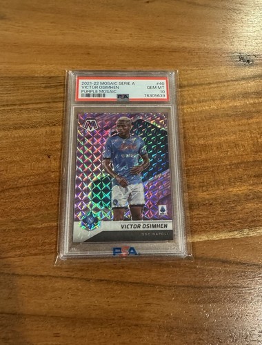 Victor Osimhen [Purple Mosaic] #40 2021 Panini Mosaic Serie A card