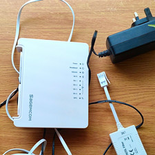 Sagemcom XQQ939 ADSL Modem Router White 4-Port Ethernet (RJ-45) WPS