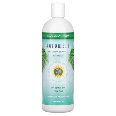 AUROMERE Ayurvedic Shampoo with Neem, Aloe Vera, 16 fl oz (473 ml)